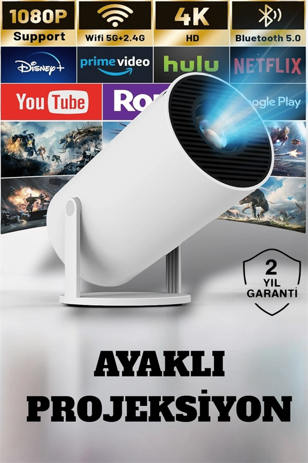 Hdmı Ve Full Hd Teknolojili 160 Ansı Lümen Kablosuz Projeksiyon ( Lisinya )