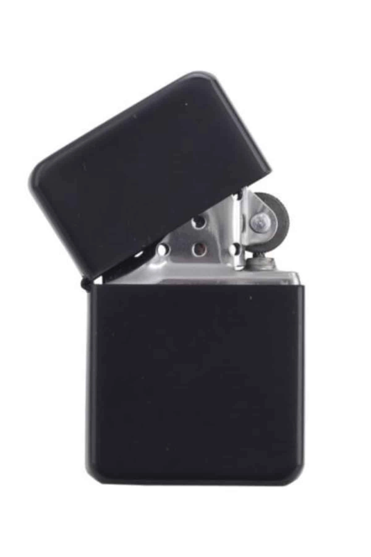 Hediyelik Zarif  Model Siyah Benzinli Çakmak ( Lisinya )