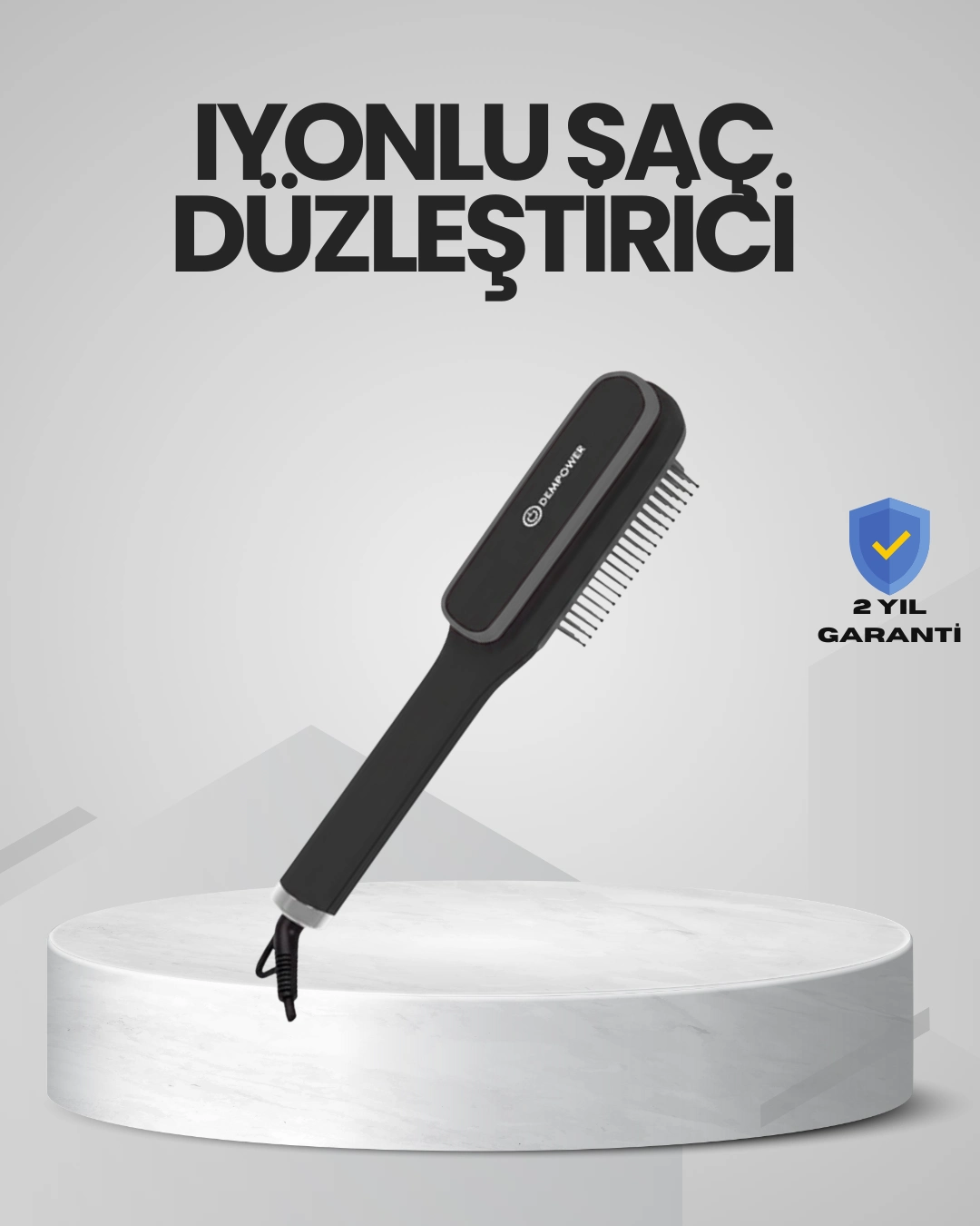 Hızlı Isınan İyonlu Saç Düzleştirici Tarak Pratik Kullanım ( Lisinya )