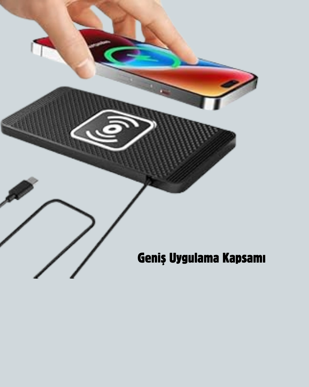 Hızlı Kablosuz Araç Şarj Cihazı – Manyetik Pad, Aşırı Isınma Korumalı ( Lisinya )