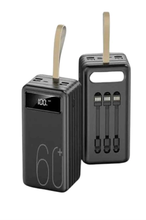Hızlı Şarj 4 Çıkışlı Powerbank 60.000 Mah Taşınabilir Dijital Göstergeli ( Lisinya )