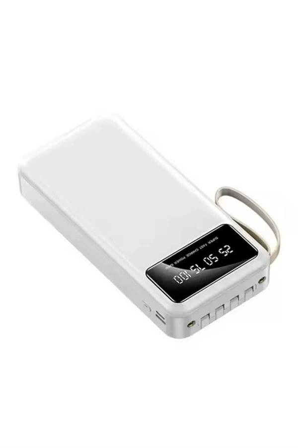 Hızlı Şarj Özellikli 20.000 Mah Dijital Göstergeli Usb Girişli Android Ve İos Uyumlu Powerbank ( Lisinya )