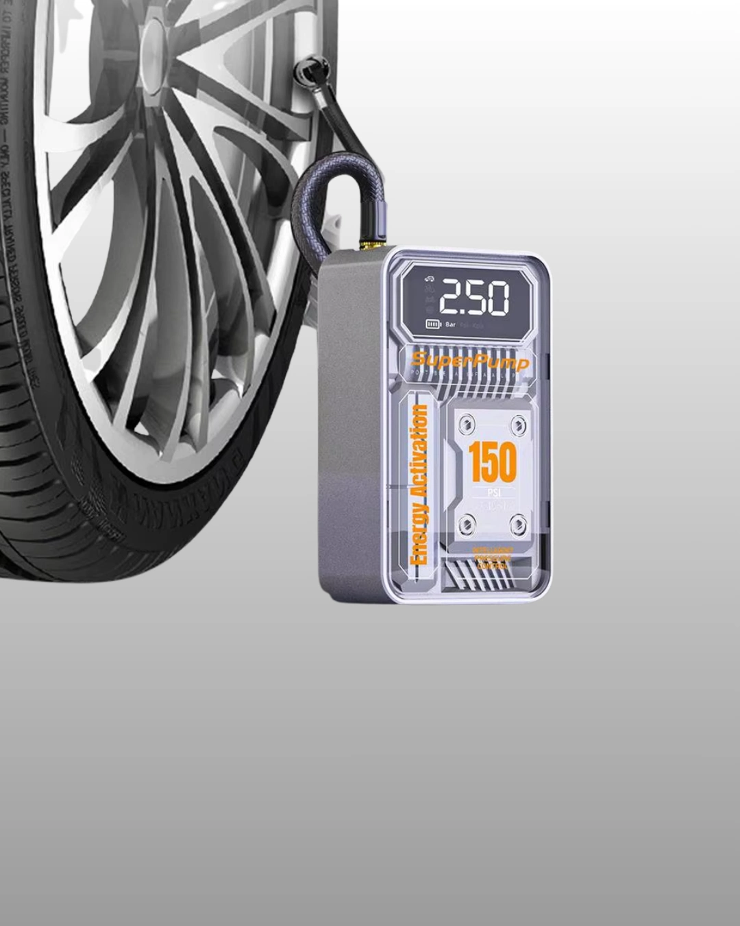 Hızlı Şişirme Güçlü Motorlu 150 Psı Araba Lastik Pompası ( Lisinya )