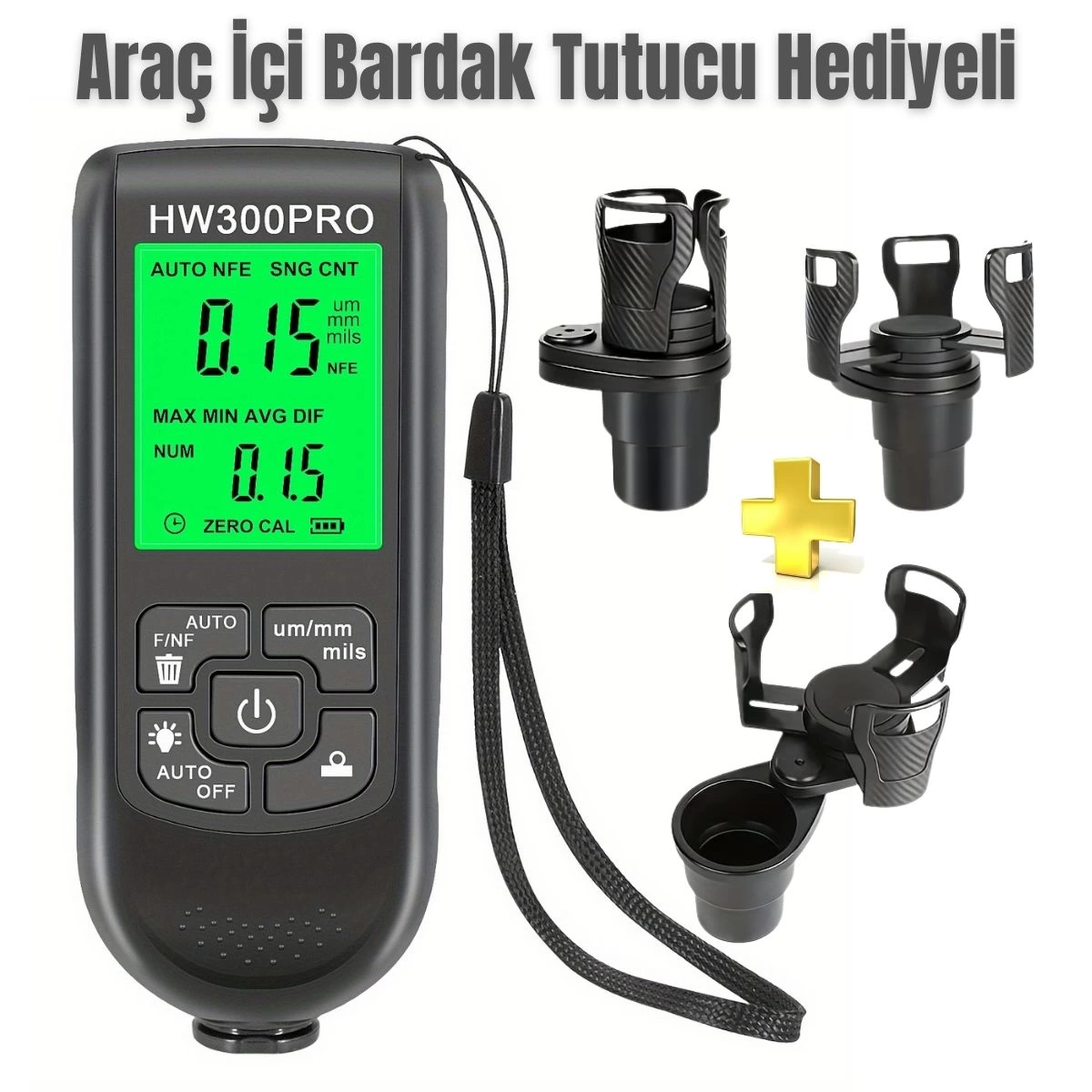 Hw-300pro Oto Boya Kalınlık Ölçer Fe Nfe 2000µm + 2 Fonksiyonlu Bardak Tutucu Hediyeli ( Lisinya ) Hw-300pro Oto Boya Kalınlık Ölçer Fe Nfe 2000µm + 2 Fonksiyonlu Bardak Tutucu Hediyeli ( Lisinya )