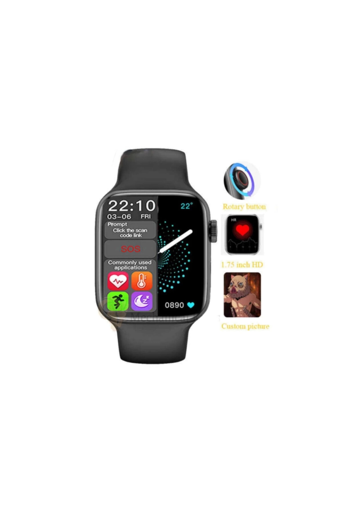 Hw22 Pd-a6 Smart Watch Dokunmatik Bluetooth Nabız Ölçme Sporcu Özellikli 1.75 Inç Akıllı Saat (siyah) ( Lisinya ) Hw22 Pd-a6 Smart Watch Dokunmatik Bluetooth Nabız Ölçme Sporcu Özellikli 1.75 Inç Akıllı Saat (siyah) ( Lisinya )