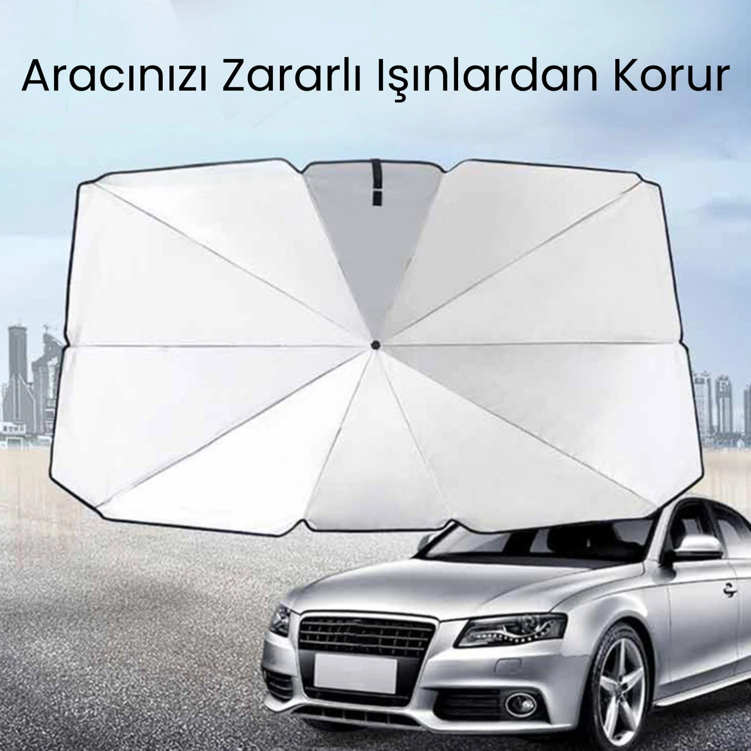 Hyundai İ30, Ford Fiesta, Seat Ibiza, Renault Clio, Dacia Duster Uyumlu Oto Şemsiye ( Lisinya )