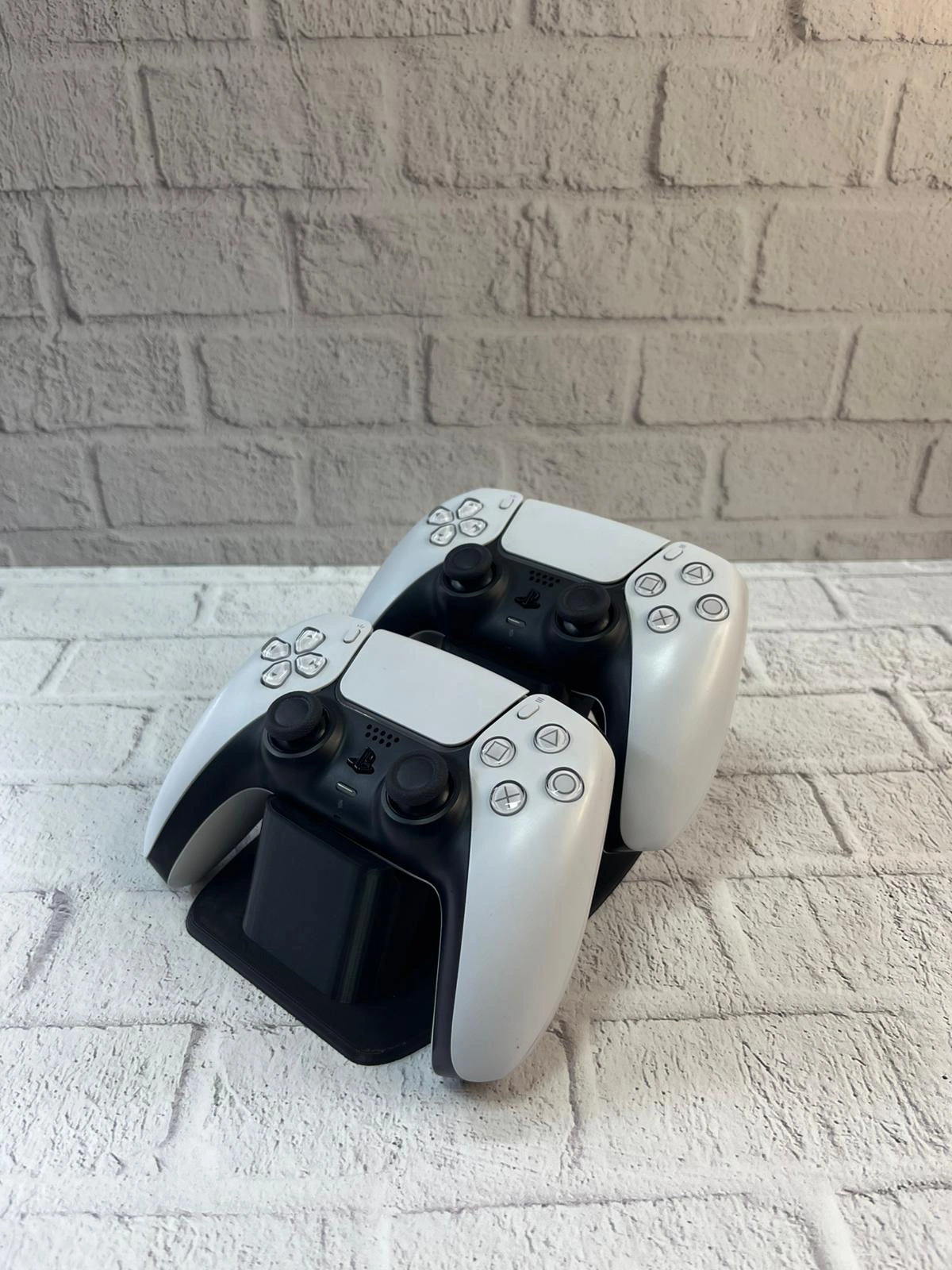 İkili Gamepad Tutucu Siyah 7x18 Cm Masa Ve Raf Düzeni ( Lisinya )