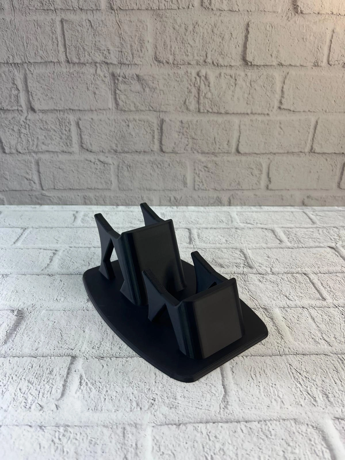 İkili Gamepad Tutucu Siyah 7x18 Cm Masa Ve Raf Düzeni ( Lisinya )