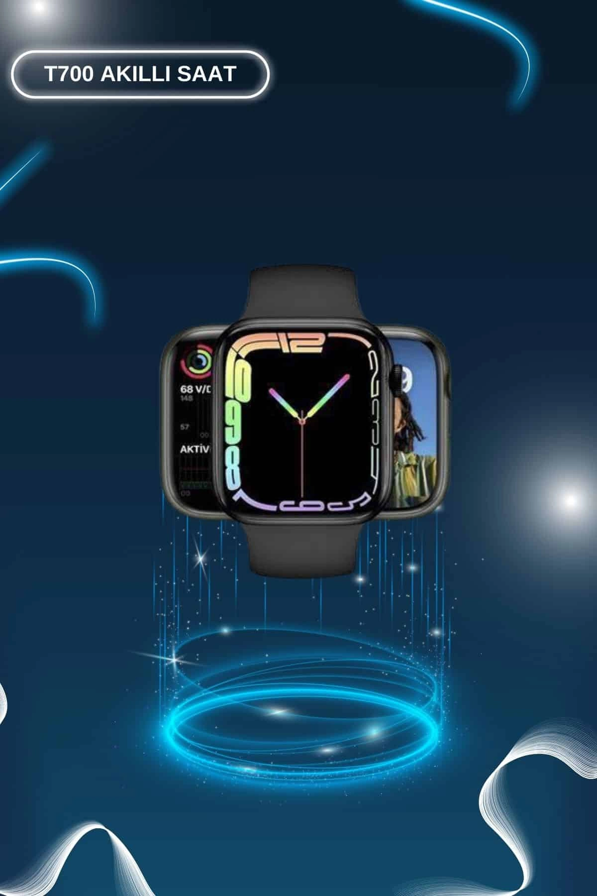 İkili Set Dev Kampanya Ucuz Kulaklık Ucuz Akıllı Saat Gürültü Önleyici Uzun Pil Ömrü ( Lisinya )