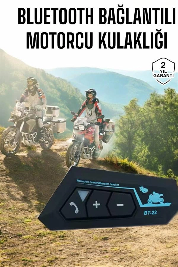 İnterkom Intercom Kask Kulaklık Bt22 Bluetooth Motosiklet Kulaklık 5.0 Bluetooth ( Lisinya )
