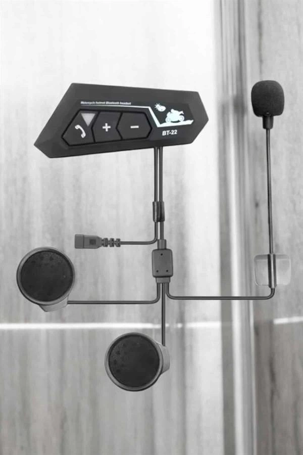 İnterkom Intercom Kask Kulaklık Bt22 Bluetooth Motosiklet Kulaklık 5.0 Bluetooth ( Lisinya )