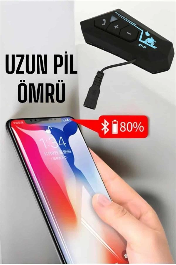 İnterkom Intercom Kask Kulaklık Bt22 Bluetooth Motosiklet Kulaklık 5.0 Bluetooth ( Lisinya )