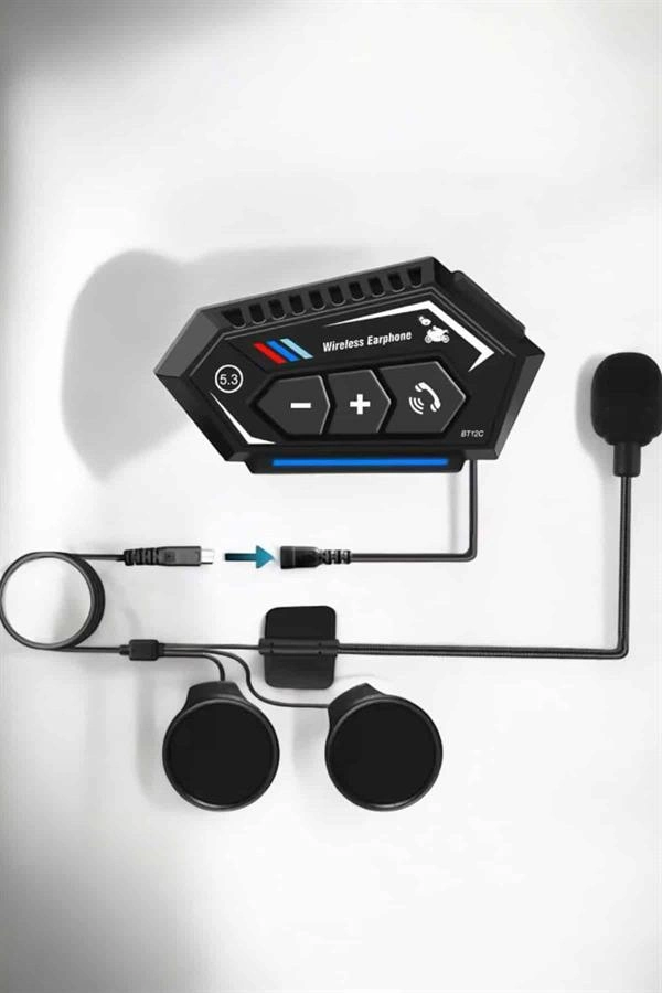 İnterkom Intercom Kask Kulaklık Bt22 Bluetooth Motosiklet Kulaklık 5.0 Bluetooth ( Lisinya )
