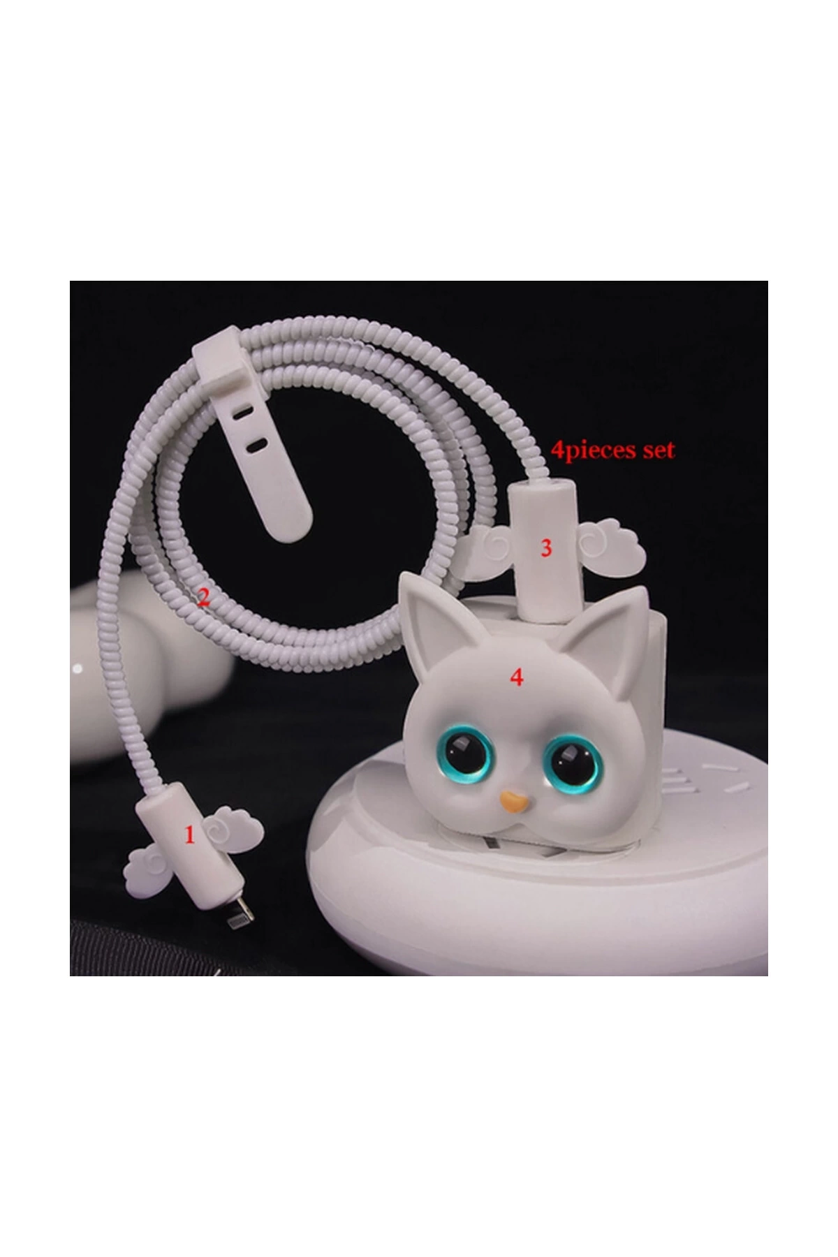 Iphone 18w/20w Uyumlu Şarj Aleti Kılıfı, Şarj Kablosu Örme Aparatı, Toparlayıcı, ( Lisinya )