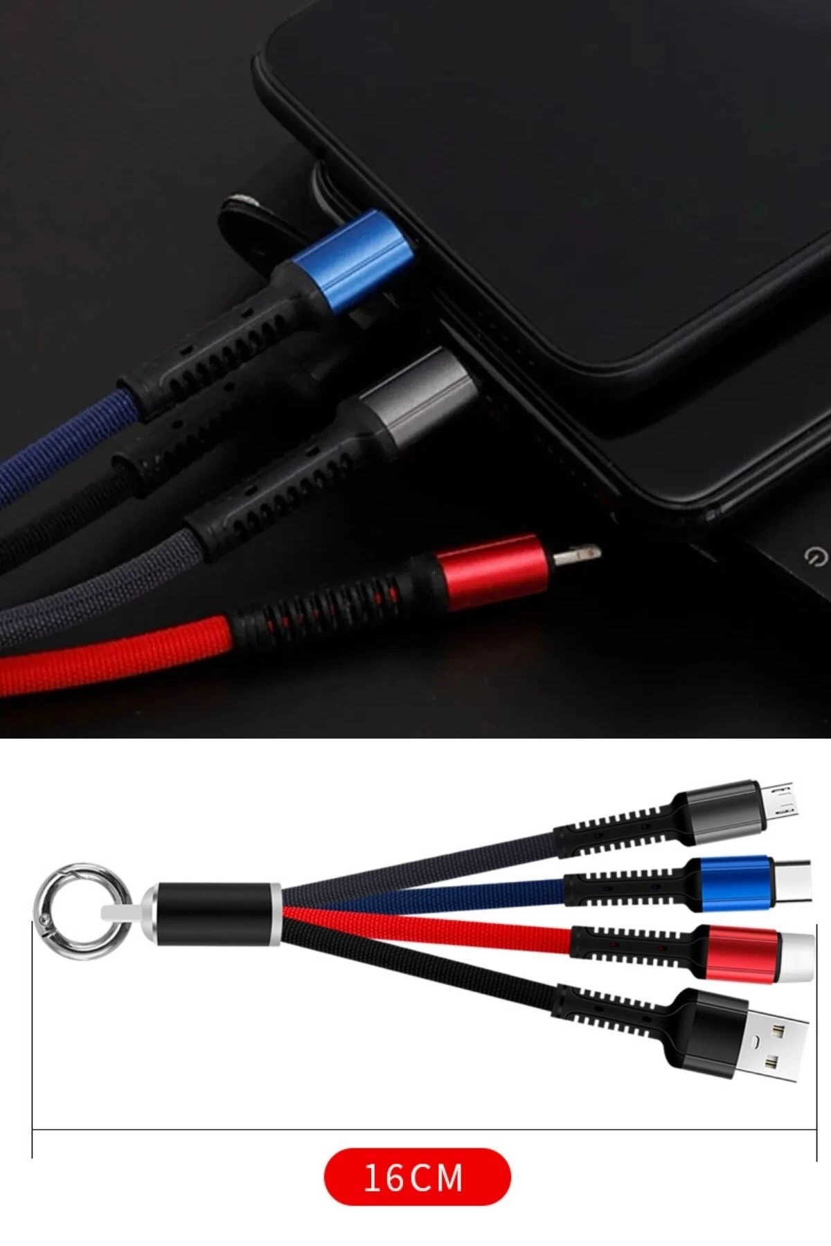 Işıklı Anahtarlık Model 3 İn 1 Usb Çıkışlı Mikro,type-c Ve İphone Uyumlu Şarj Kablosu ( Lisinya ) Işıklı Anahtarlık Model 3 İn 1 Usb Çıkışlı Mikro,type-c Ve İphone Uyumlu Şarj Kablosu ( Lisinya )