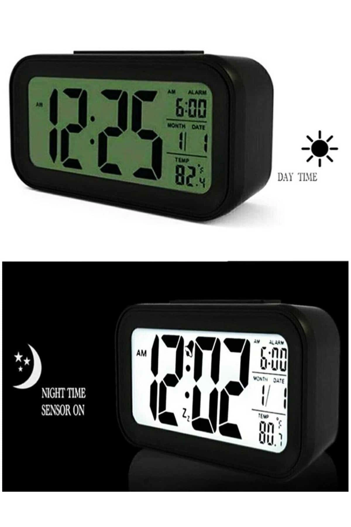 Işıklı Dereceli Masa Ofis Saati Alarmlı Termometre Takvim Çalar Saat ( Lisinya ) Işıklı Dereceli Masa Ofis Saati Alarmlı Termometre Takvim Çalar Saat ( Lisinya )