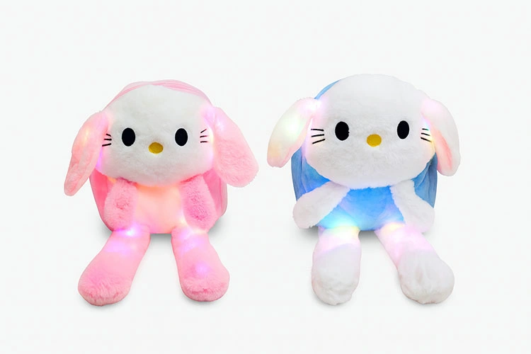 Işıklı Peluş Oynar Kulaklı My Melody Ve Cinnamoroll Sırt Çantası ( Lisinya ) Işıklı Peluş Oynar Kulaklı My Melody Ve Cinnamoroll Sırt Çantası ( Lisinya )