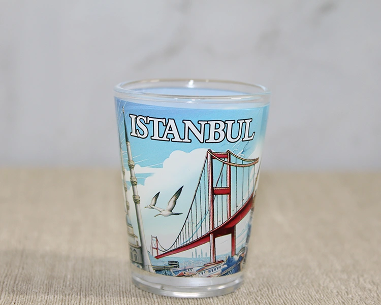 İstanbul Temalı Cam Shot Bardak ( Lisinya ) İstanbul Temalı Cam Shot Bardak ( Lisinya )