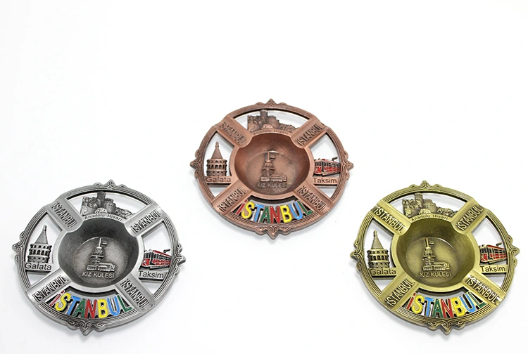 İstanbul Temalı Yöresel Metal Küllük Yuvarlak ( Lisinya ) İstanbul Temalı Yöresel Metal Küllük Yuvarlak ( Lisinya )