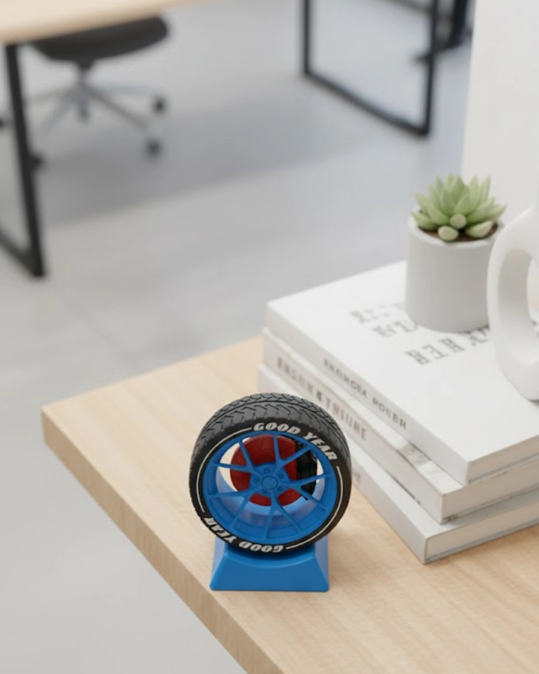 Jant Tasarımlı Ofis Dekoru Masa Üstü Dekoratif Aksesuar ( Lisinya )