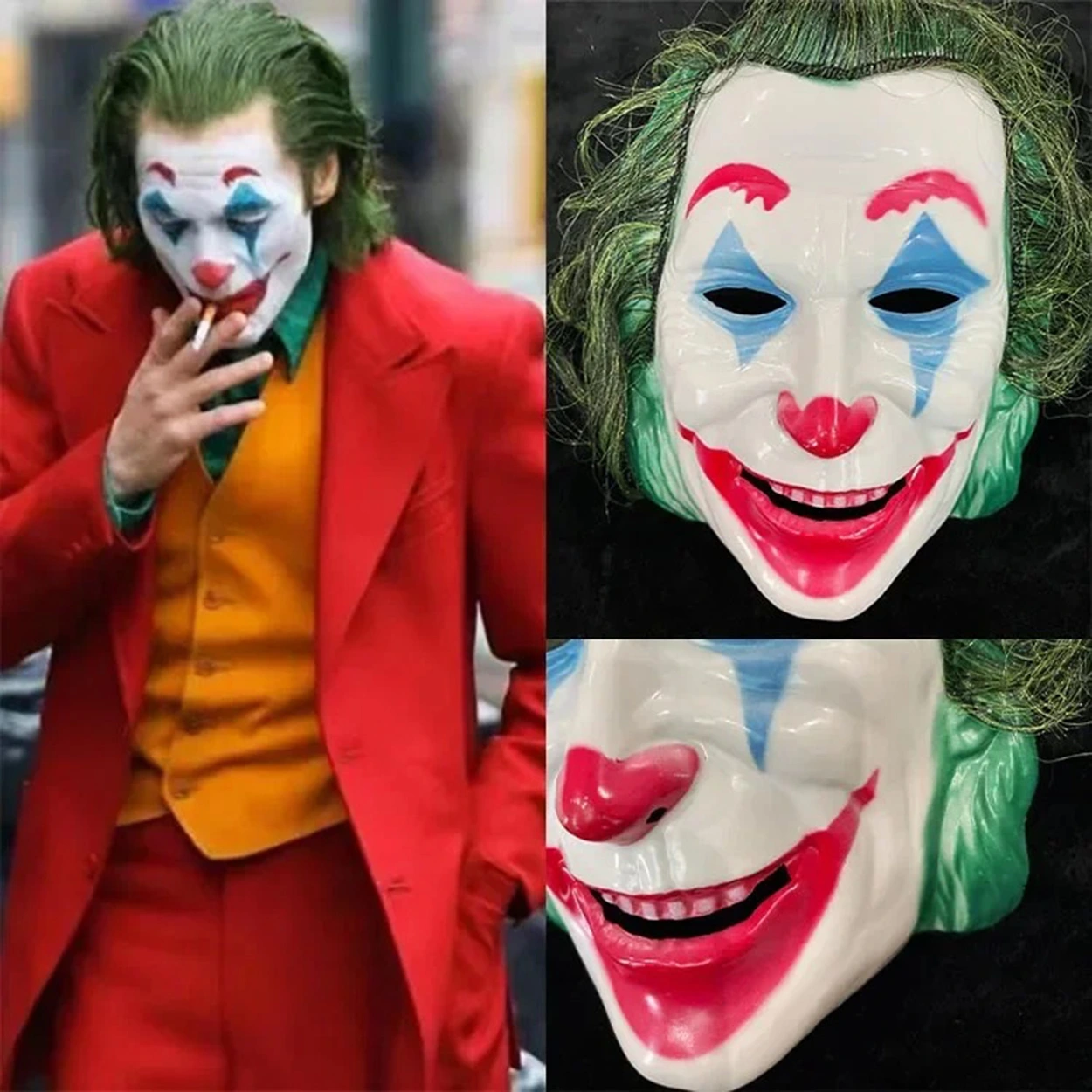 Joaquin Phoenix Joker Maskesi Yeşil Saçlı ( Lisinya )