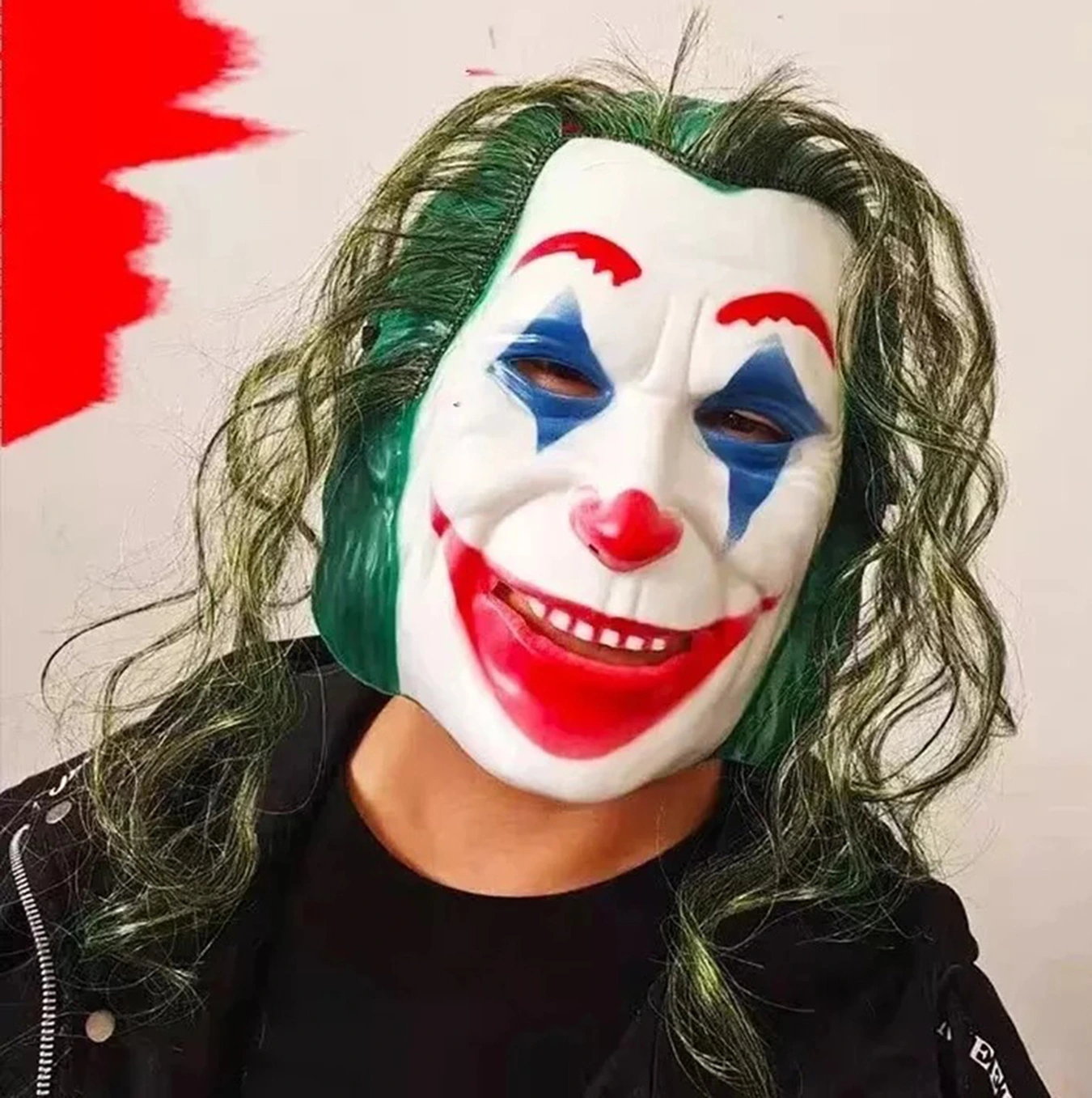 Joaquin Phoenix Joker Maskesi Yeşil Saçlı ( Lisinya ) Joaquin Phoenix Joker Maskesi Yeşil Saçlı ( Lisinya )