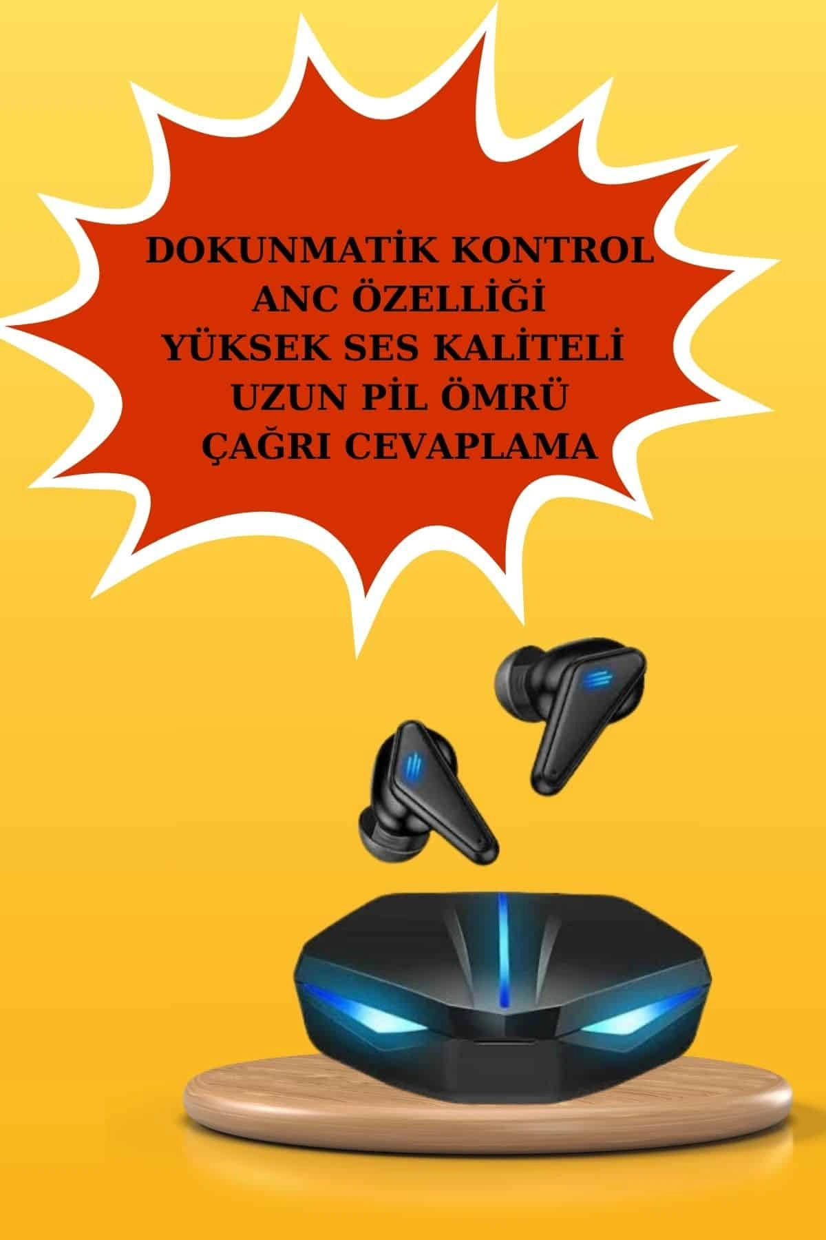 Kablosuz Bluetooth Bağlantılı Kulaklık Ve Dokunmatik Ekran Akıllı Saat Arama Cevaplama ( Lisinya )