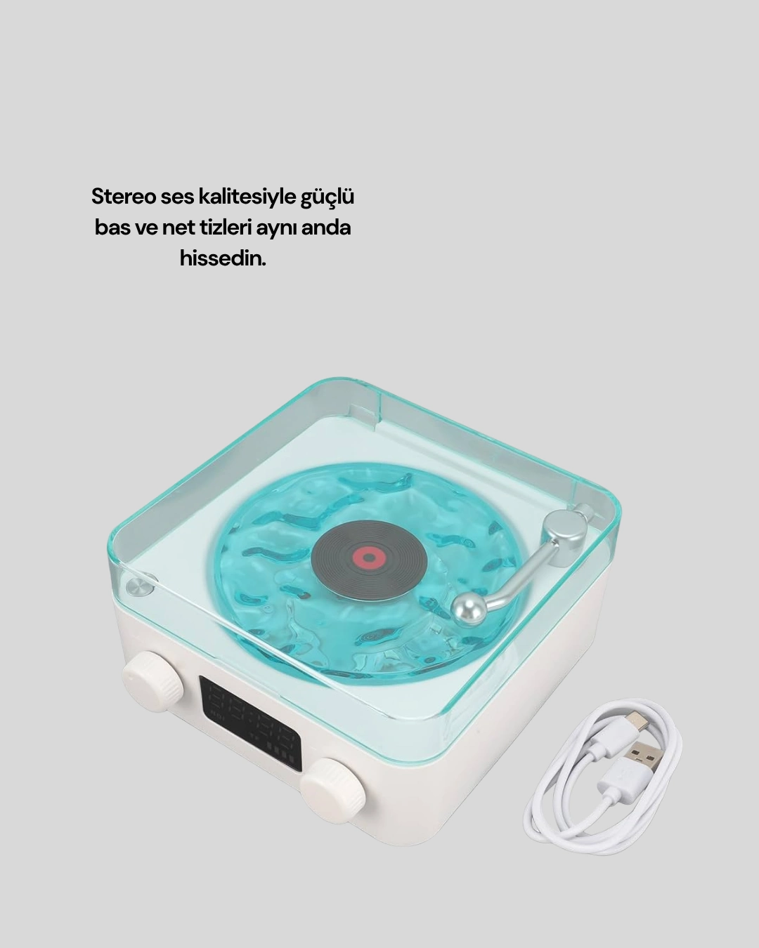 Kablosuz Bluetooth Hoparlör Mavi ( Lisinya )