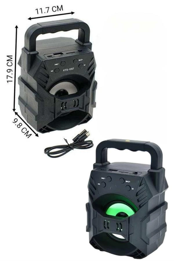 Kablosuz Bluetooth Hoparlör Ses Bombası Rgb Işıklı Taşınabilir Yüksek Ses Kaliteli ( Lisinya )