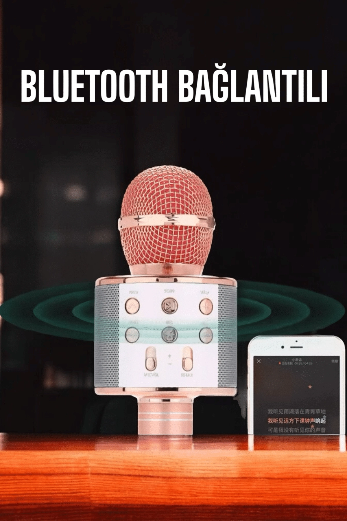 Kablosuz Bluetooth Karaoke Mikrofon Usb Ve Aux Girişli, Yüksek Ses Kalitesi ( Lisinya ) Kablosuz Bluetooth Karaoke Mikrofon Usb Ve Aux Girişli, Yüksek Ses Kalitesi ( Lisinya )