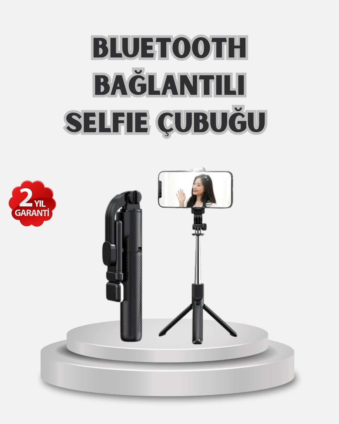 Kablosuz Bluetooth Selfie Çubuğu – 360° Dönebilir Başlık, Taşınabilir Ve Şık Tasarım ( Lisinya ) Kablosuz Bluetooth Selfie Çubuğu – 360° Dönebilir Başlık, Taşınabilir Ve Şık Tasarım ( Lisinya )