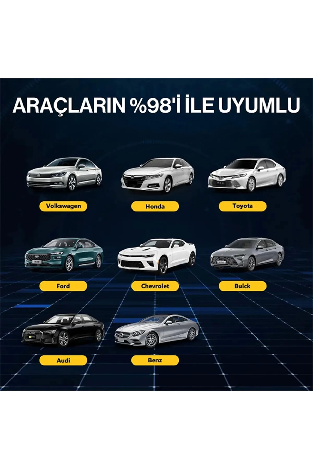Kablosuz Carplay & Android Auto Adaptörü - Apple Ve Android Cihazlar İçin Evrensel Wireless Carplay Çevirici ( Lisinya )