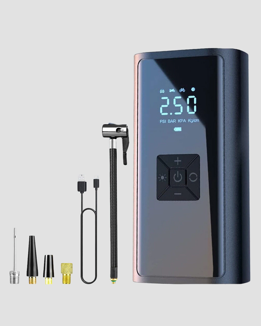 Kablosuz Dijital Lastik Şişirme Pompası Led Işıklı 80w ( Lisinya )