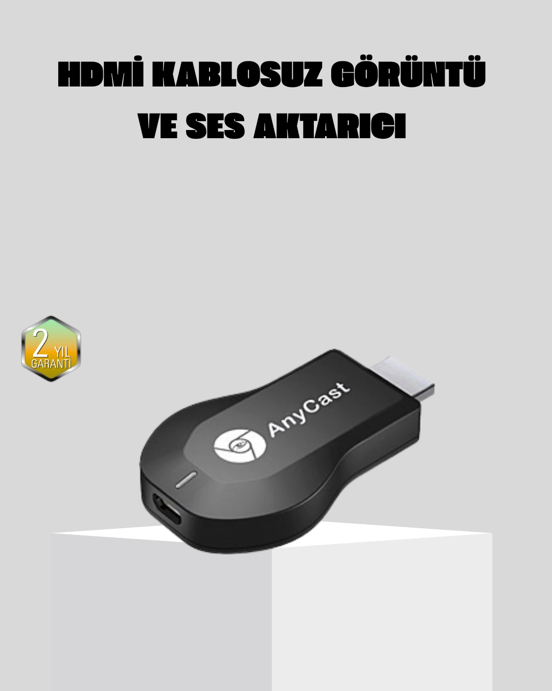 Kablosuz Hdmı Görüntü Ve Ses Aktarıcı – Anycast M9 Plus Tak-çalıştır Tv Adaptörü ( Lisinya )