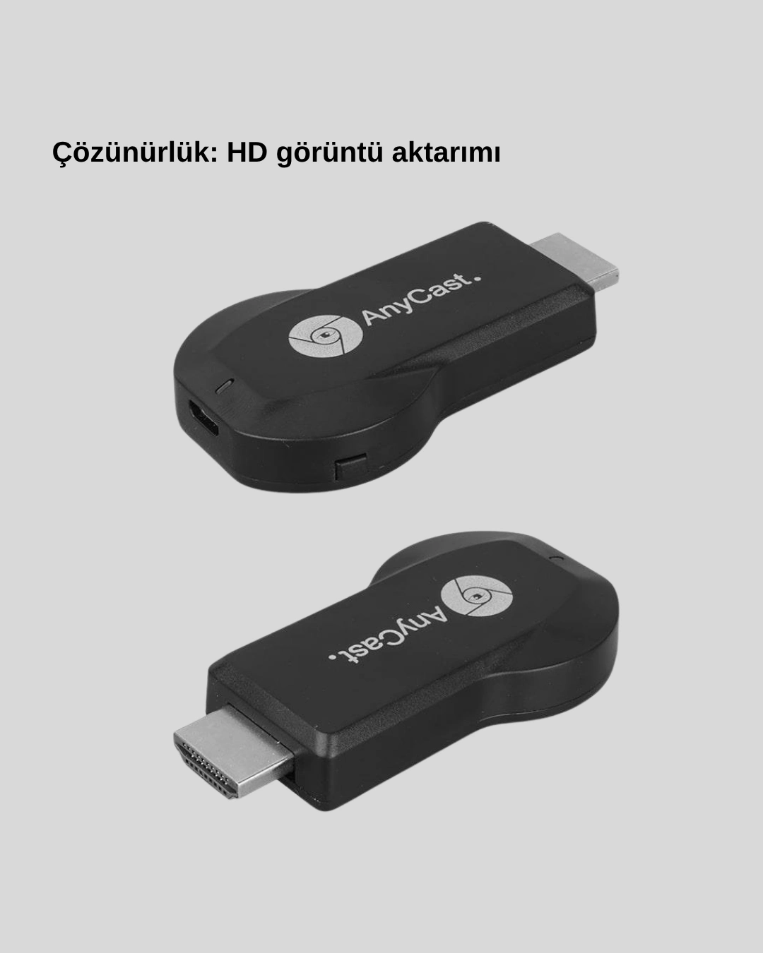 Kablosuz Hdmı Görüntü Ve Ses Aktarıcı – Anycast M9 Plus Tak-çalıştır Tv Adaptörü ( Lisinya )