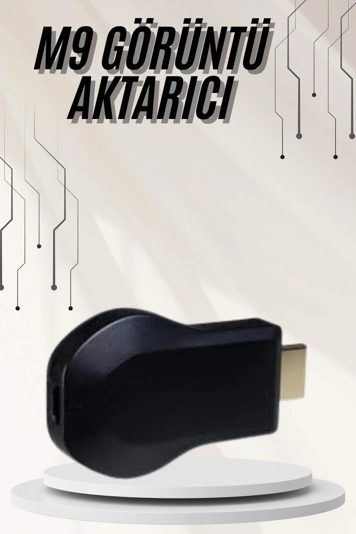 Kablosuz Hdmı Ses Ve Görüntü Aktarıcı Kolay Taşınabilir Yüksek Çözünürlüklü ( Lisinya )