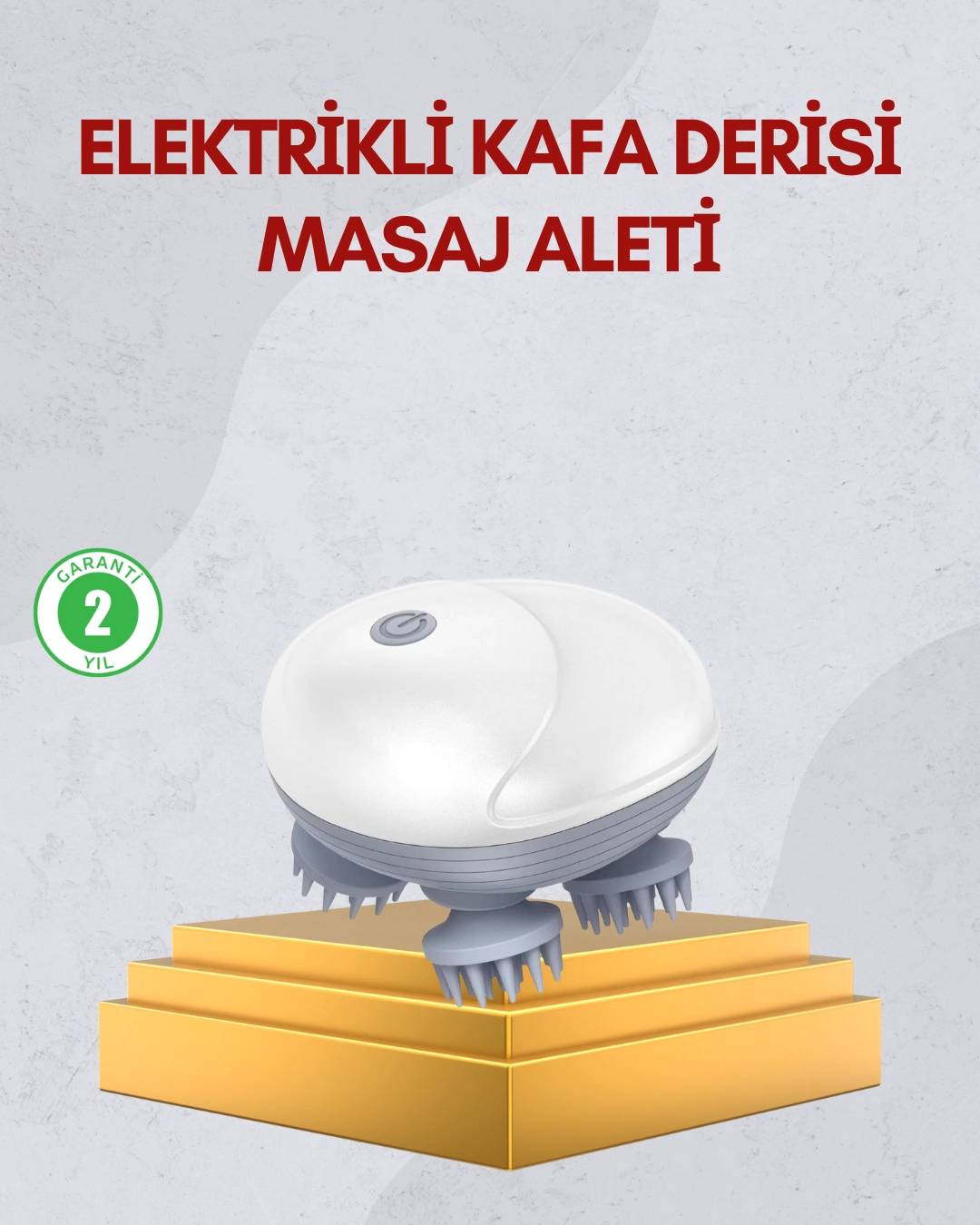 Kablosuz Kafa Ve Vücut Masaj Aleti Taşınabilir Tasarım ( Lisinya )