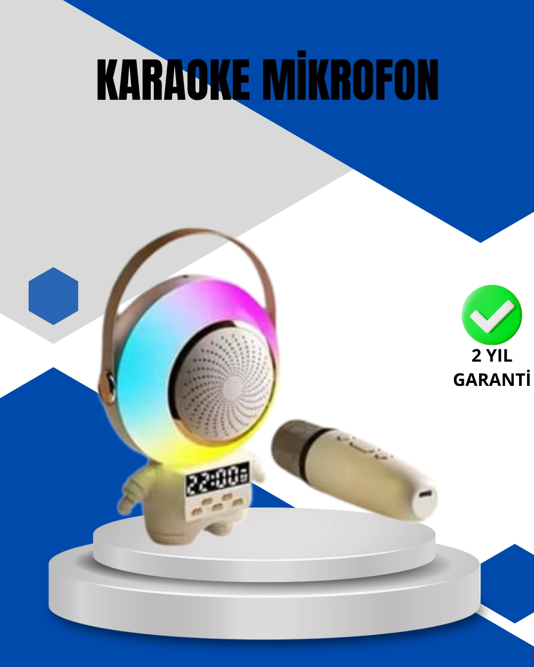 Kablosuz Mikrofonlu Astronot Tasarım Bluetooth Speaker Karaoke ( Lisinya ) Kablosuz Mikrofonlu Astronot Tasarım Bluetooth Speaker Karaoke ( Lisinya )