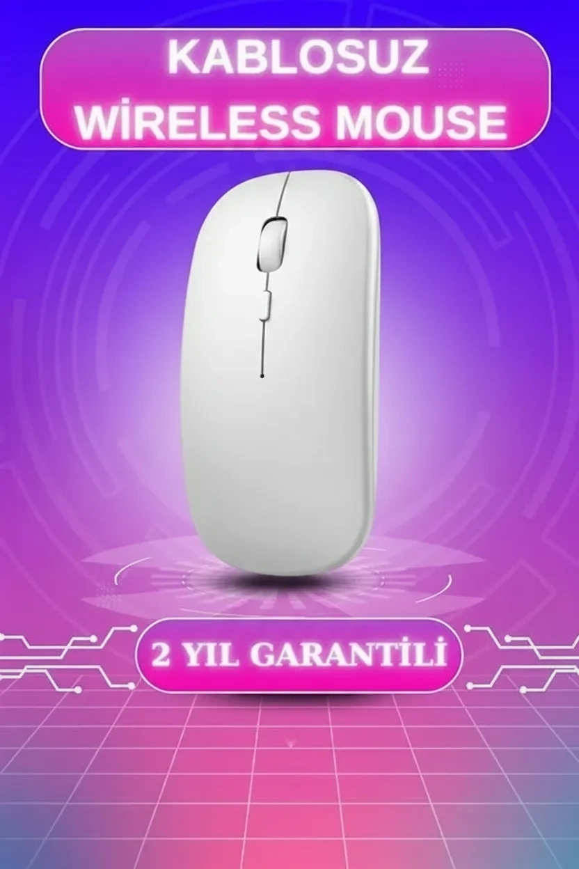 Kablosuz Mouse Fare Şarjlı Bluetooth Wireless Çift Modlu Sessiz ( Lisinya ) Kablosuz Mouse Fare Şarjlı Bluetooth Wireless Çift Modlu Sessiz ( Lisinya )