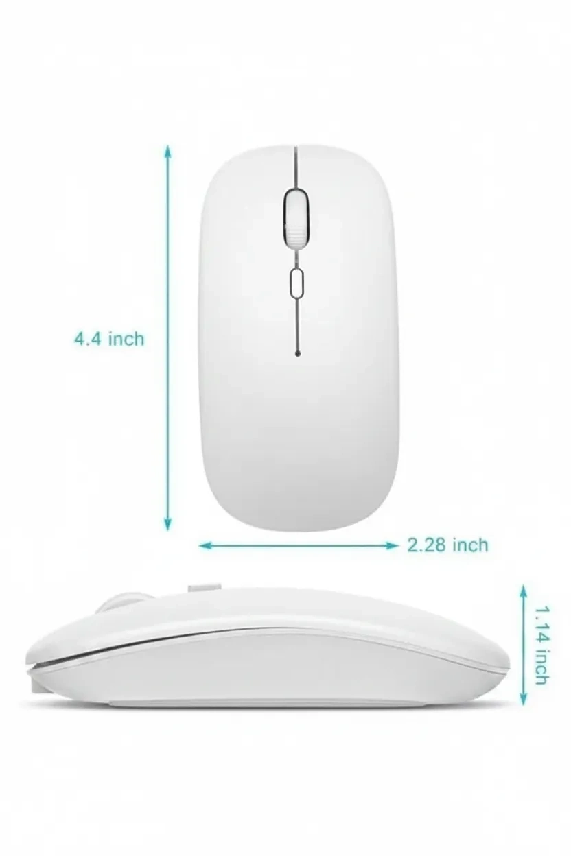 Kablosuz Mouse Fare Şarjlı Bluetooth Wireless Çift Modlu Sessiz ( Lisinya ) Kablosuz Mouse Fare Şarjlı Bluetooth Wireless Çift Modlu Sessiz ( Lisinya )