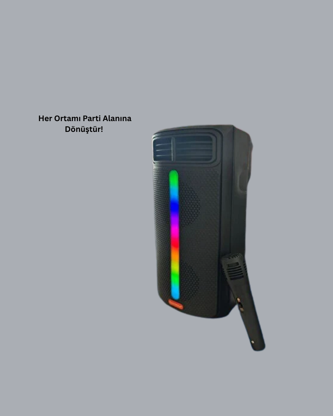 Kablosuz Rgb Işıklı Bluetooth Hoparlör | Ev, Parti Ve Açık Hava Kullanımı ( Lisinya )