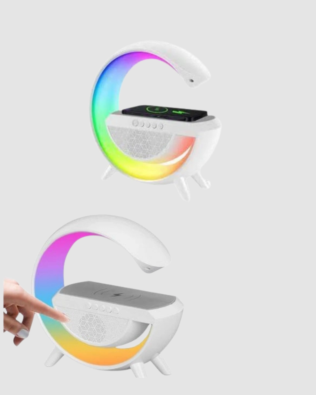 Kablosuz Şarjlı Bluetooth Hoparlör Ve Gece Lambası – Nfc, Fm Radyo, Rgb Işık ( Lisinya )