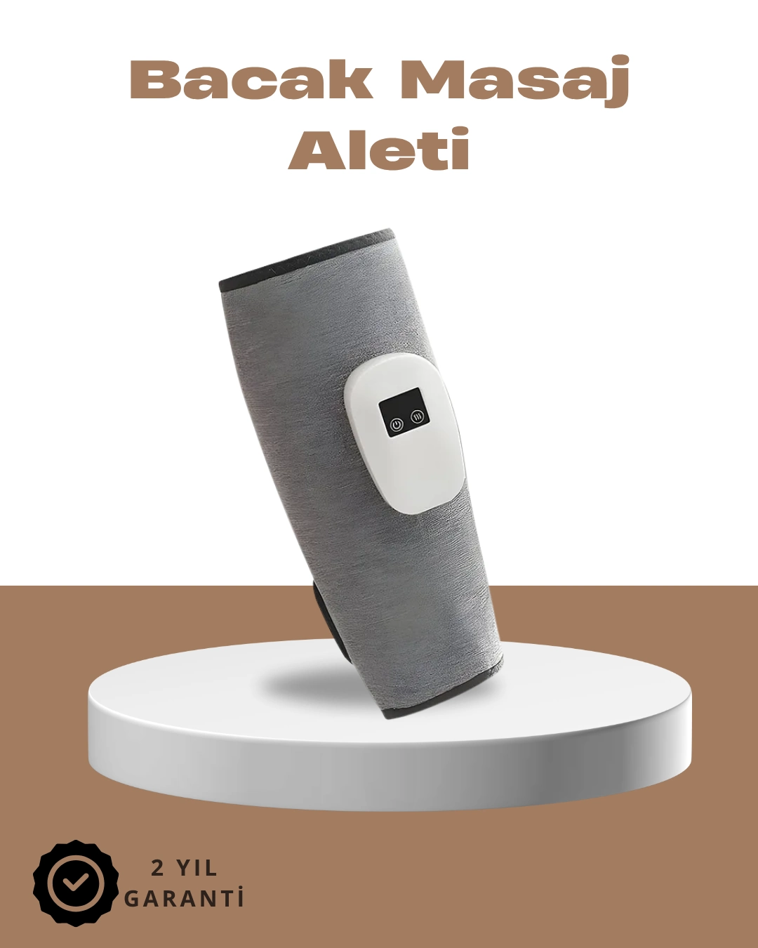 Kablosuz Titreşimli Baldır Masaj Aleti – Isıtmalı, 3 Basınç Ayarlı, Şarjlı Ve Taşınabilir ( Lisinya )