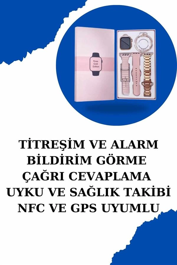 Kadınlar İçin Dokunmatik Ekran Akıllı Saat Ve  Kablosuz Bluetooth Kulaklık Anc Özelliği ( Lisinya )