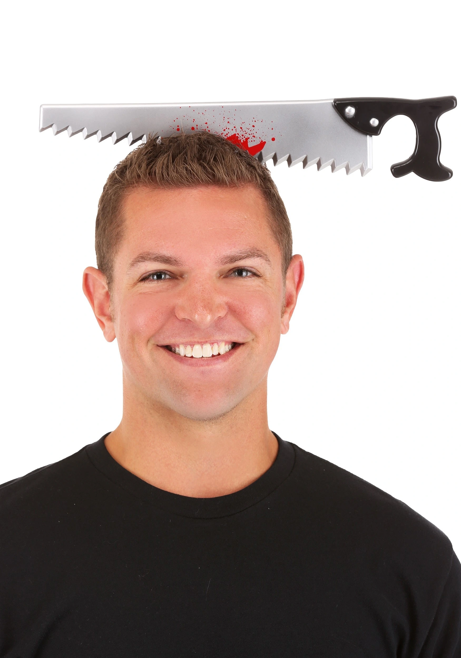 Kafaya Saplanmış Halloween Kanlı Testere Şaka Tacı ( Lisinya ) Kafaya Saplanmış Halloween Kanlı Testere Şaka Tacı ( Lisinya )