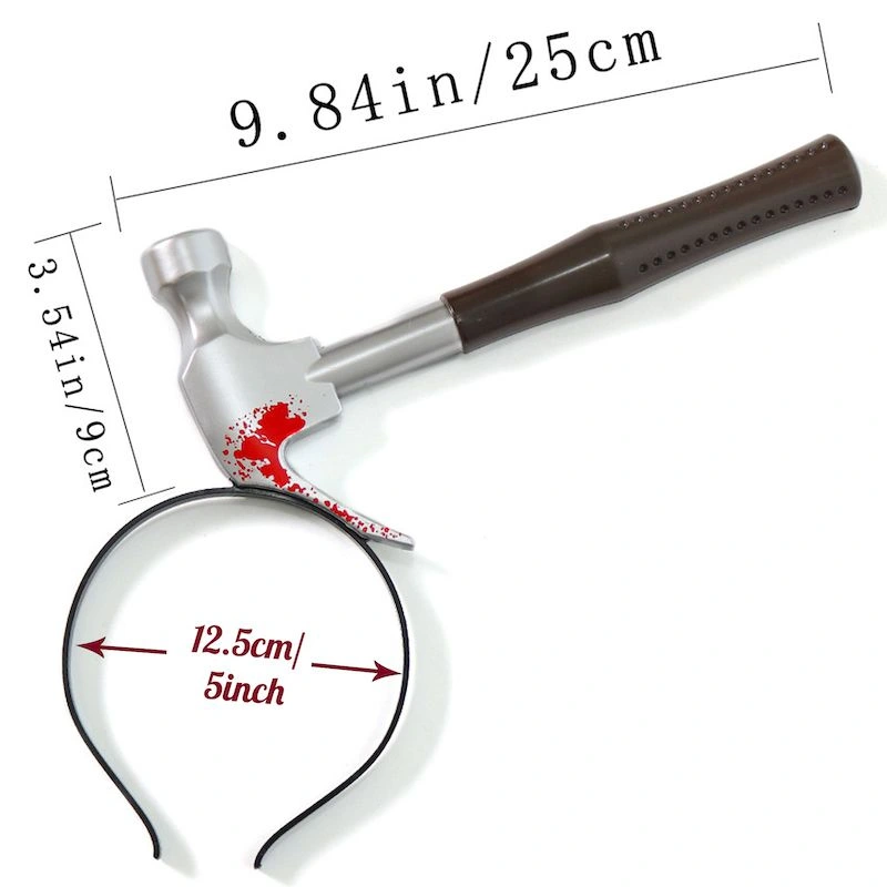 Kafaya Saplanmış Kahverengi Saplı Çekiç Şaka Tacı ( Lisinya ) Kafaya Saplanmış Kahverengi Saplı Çekiç Şaka Tacı ( Lisinya )