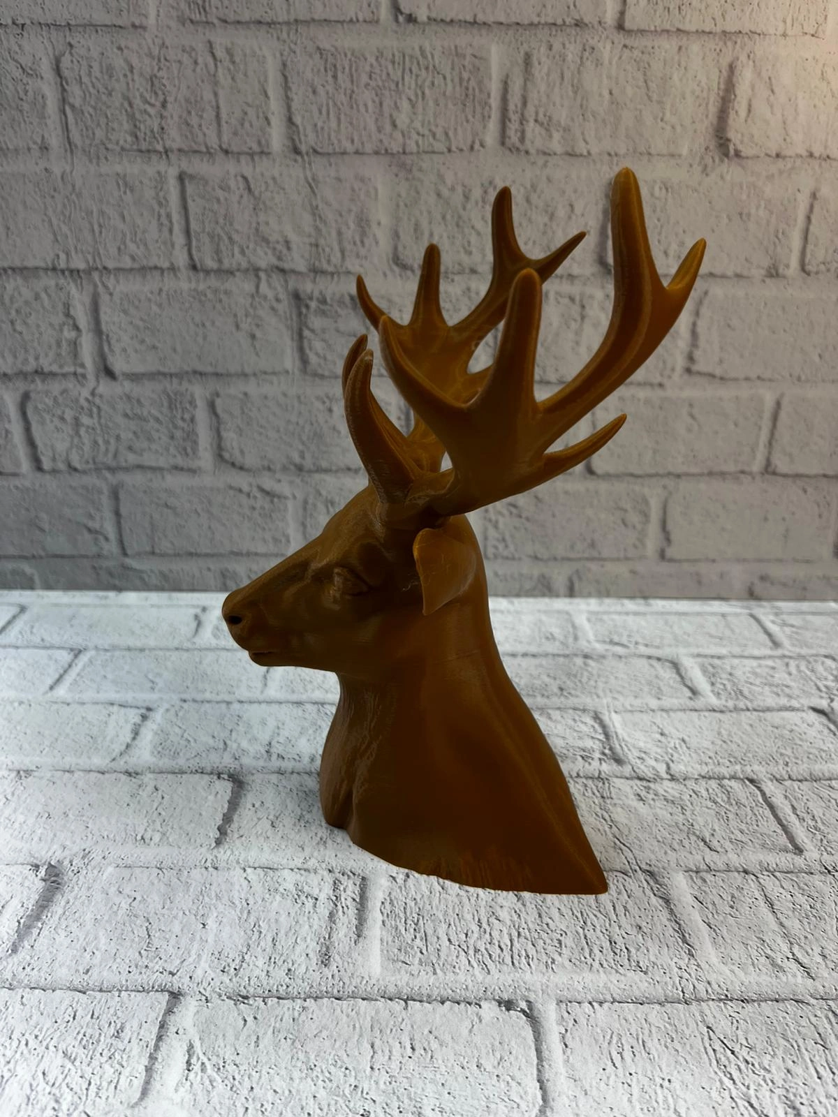 Kahverengi Geyik Biblo 23 Cm Dekoratif Şık Tasarım ( Lisinya )