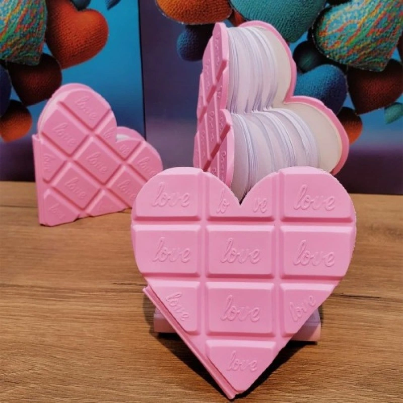 Kalpli Çikolata Not Defteri Pembe Renk ( Lisinya ) Kalpli Çikolata Not Defteri Pembe Renk ( Lisinya )