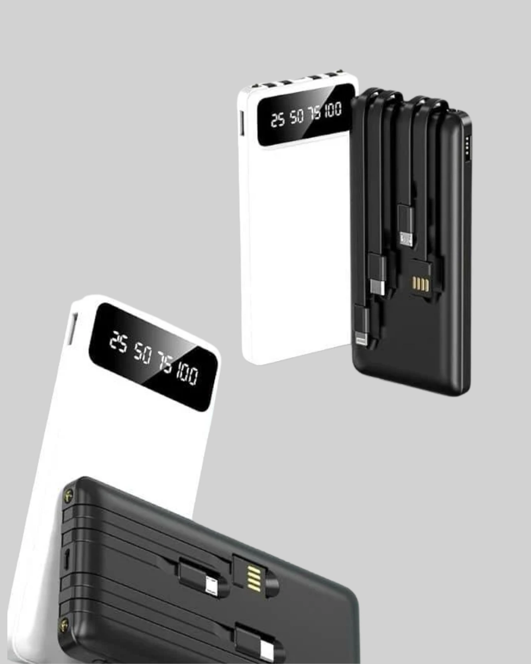 Kamp Ve Seyahat İçin 20.000mah Led Işıklı Hızlı Şarj Powerbank ( Lisinya )