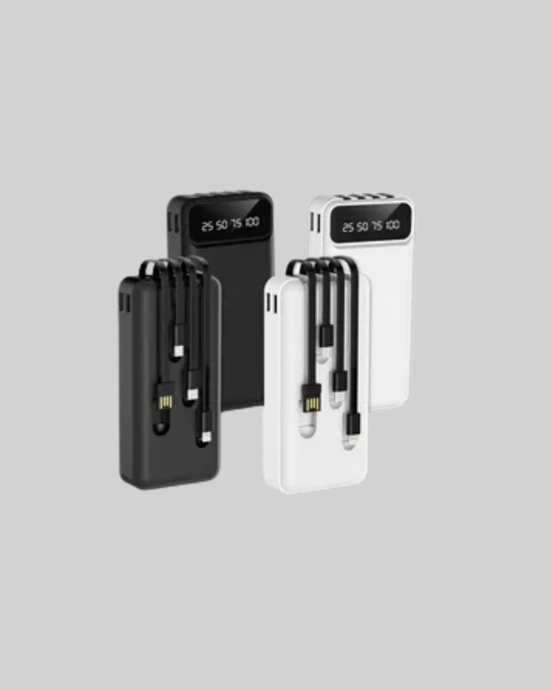 Kamp Ve Seyahat İçin 20.000mah Led Işıklı Hızlı Şarj Powerbank ( Lisinya )